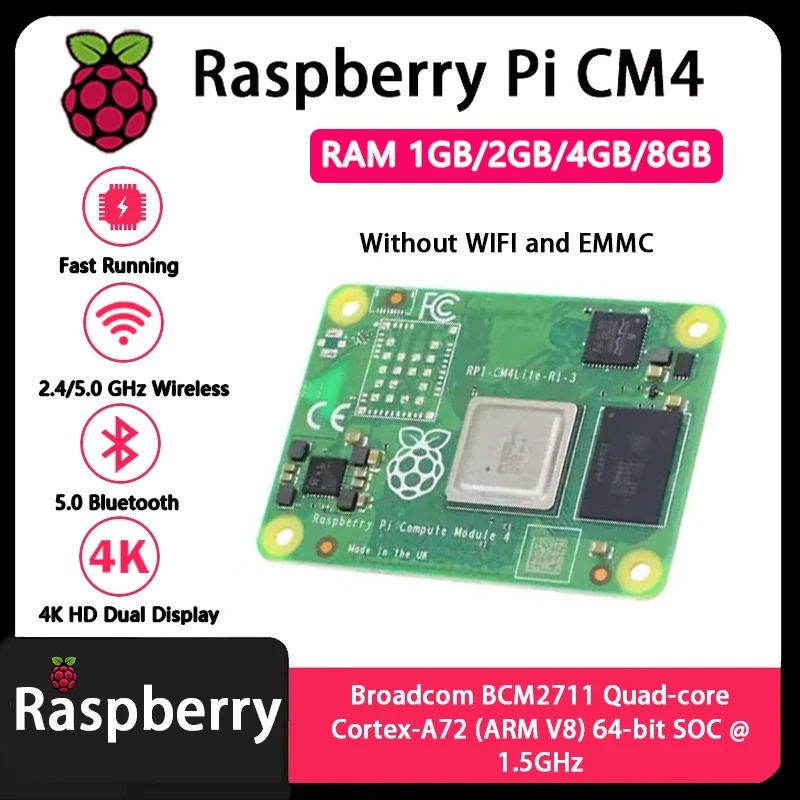 Raspberry Pi CM4 1GB/2GB/4GB/8 - đánh giá và giá Compute Module 4 32Gb Wifi